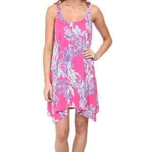 Lilly Monterey Asymmetric Pink Tank Dress